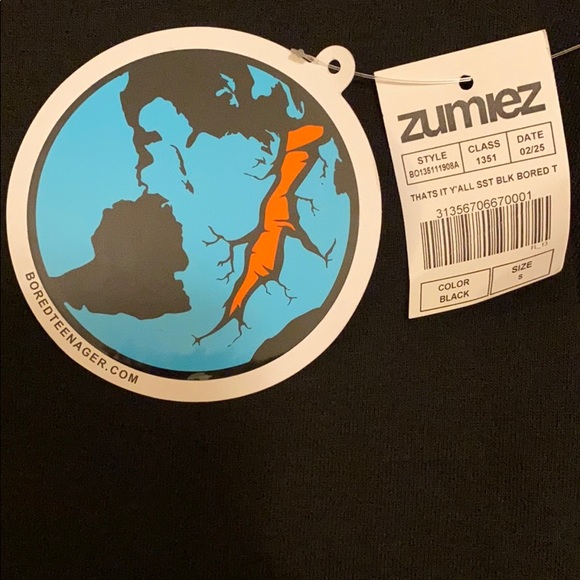 bored teenager black t shirt - Picture 3 of 6